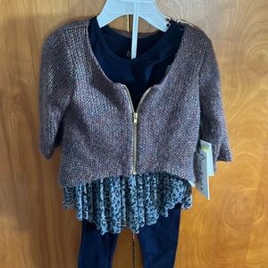 NWTToddler girl 3 piece outfit size 3t